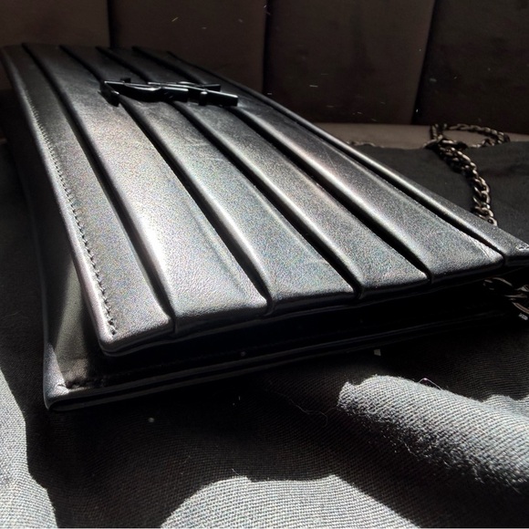 YVES SAINT LAURENT Smoking YSL Monogram Clutch Bag quilted - Picture 8 of 16